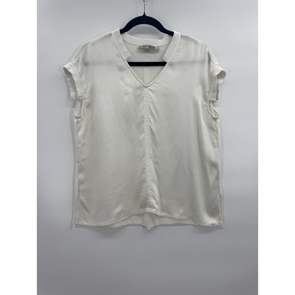 GoSilk Women S White Washable Silk Top Minimalist Blouse Elevated Essential Chic